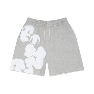 Denim Tears Big Cotton Wreath Sweat Shorts Grey